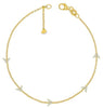 .51CT DIAMOND 14K YELLOW GOLD 3D ROUND & MARQUISE BY THE YARD BUTTERFLY BRACELET