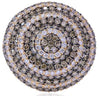 LARGE 6.65CT WHITE & MOCHA DIAMOND 18KT ROSE GOLD 3D MULTI ROW FLOWER FUN RING