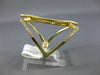 ESTATE LARGE .50CT DIAMOND 14KT YELLOW GOLD SEMI ETERNITY DOUBLE LOVE KNOT RING