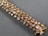 ESTATE EXTRA LARGE GIA 22.07CT PINK DIAMOND 18KT ROSE GOLD CUFF TENNIS BRACELET