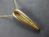 .47CT DIAMOND 14KT YELLOW GOLD 3D MULTI ROW ELONGATED TEAR DROP FLOATING PENDANT