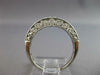 ESTATE .55CT DIAMOND 14KT WHITE GOLD 3D SEMI ETERNITY ANNIVERSARY RING #27560