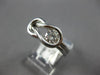 .50CT DIAMOND 14KT WHITE GOLD CLASSIC SOLITAIRE ROUND LOVE KNOT UNISEX FUN RING