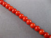 ANTIQUE LARGE & LONG AAA CORAL 14KT YELLOW GOLD GRADUATING LOVE NECKLACE #27556