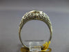 ANTIQUE ART DECO .16CT OLD MINE DIAMOND & AAA RUBY 18K WHITE GOLD 3D RING #27470