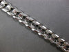 ESTATE LONG 14KT WHITE GOLD CLASSIC DIAMOND CUT CUBAN MENS BRACELET