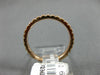 ESTATE .66CT DIAMOND 14KT ROSE GOLD 3D LOW SETTING ETERNITY ANNIVERSARY RING