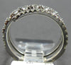 WIDE 1.15CT DIAMOND 14KT WHITE GOLD ROUND GRADUATING CRISS CROSS 3 ROW FUN RING