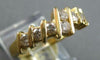 ESTATE .62CT DIAMOND 14KT YELLOW GOLD 3D DIAGONAL FUN ANNIVERSARY RING