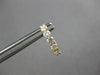 ESTATE .62CT DIAMOND 18KT YELLOW GOLD ROUND 5 STONE SHARED PRONG HUGGIE EARRINGS
