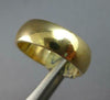 ESTATE WIDE 14KT YELLOW GOLD 3D CLASSIC SHINY 6MM WEDDING ANNIVERSARY RING