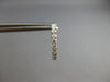 ESTATE .62CT DIAMOND 14KT WHITE GOLD 3D ROUND INSIDE OUT HOOP HANGING EARRINGS