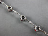 9.14CT DIAMOND & AAA GARNET 14KT WHITE GOLD 3D ROUND BY THE YARD TENNIS BRACELET