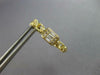 .42CT DIAMOND 14KT YELLOW GOLD ROUND & BAGUETTE SQUARE CLIP ON HANGING EARRINGS