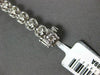 ESTATE 2.0CT DIAMOND 14K WHITE GOLD 3D ROUND BEZEL PRONG CLASSIC TENNIS BRACELET