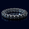 3.80CT BLACK DIAMOND 14KT WHITE GOLD 3D ROUND ETERNITY WEDDING ANNIVERSARY RING