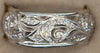 ESTATE .35CT DIAMOND 14KT WHITE GOLD ROUND FILIGREE MULTI LEAF ANNIVERSARY RING