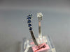 76CT DIAMOND & AAA SAPPHIRE 14KT WHITE GOLD ROUND JOURNEY CRISS CROSS LOVE RING