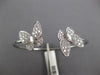 1.95CT DIAMOND 18KT WHITE GOLD 3D DOUBLE BUTTERFLY FLEXIBLE LOVE BANGLE BRACELET