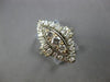 ANTIQUE LARGE .70CT DIAMOND 18KT WHITE GOLD MARQUISE SHAPE 3 STONE RING #28126