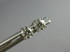ESTATE .50CT DIAMOND 14KT WHITE GOLD 3D CLASSIC ROUND FOUR PRONG STUD EARRINGS