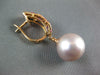 LARGE .88CT DIAMOND & AAA MULTI GEM 18KT ROSE GOLD OVAL & ROUND HANGING EARRINGS