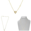 .14CT DIAMOND 14KT YELLOW GOLD KEY TO THE HAERT BY THE YARD ADJUSTABLE NECKLACE