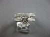 .71CT DIAMOND 18K WHITE GOLD 4 PRONG SEMI MOUNT ENGAGEMENT WEDDING BAND RING SET