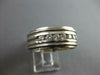 LARGE .40CT DIAMOND 14KT WHITE GOLD 7 STONE CHANNEL SOLID MENS ANNIVERSARY RING