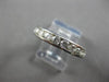.88CT DIAMOND 14K WHITE GOLD ROUND CHANNEL SEMI ETERNITY COMFORT FIT RING #27992