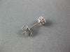 ESTATE .36CT DIAMOND 14KT WHITE GOLD CLUSTER FLOWER CLASSIC STUD EARRINGS #10584