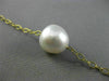ESTATE LARGE & LONG 14KT YELLOW GOLD SOUTH SEA PEARL BY THE YARD CIRCLE NECKLACE