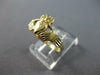 ESTATE 14KT YELLOW GOLD 3D CLASSIC MATTE AND SHINY IRISH CLADDAGH LOVE RING
