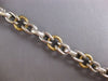 ESTATE LARGE & LONG 14KT 2 TONE GOLD CLASSIC HANDCRAFTED ITALIAN TOGGLE BRACELET