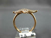 ESTATE WIDE .77CT DIAMOND 14KT ROSE GOLD 3D CLASSIC LUCKY STARFISH FUN RING