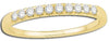 0.2CT DIAMOND 14KT YELLOW GOLD 3D CLASSIC SEMI ETERNITY ROUND ANNIVERSARY RING