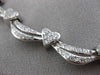 ESTATE LARGE 2.70CT DIAMOND 18KT WHITE GOLD HEART DIAMOND BY THE YARD NECKLACE
