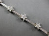 1.25CT DIAMOND 14KT WHITE GOLD 3D ROUND MULTI STAR BY THE YARD TENNIS BRACELET