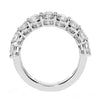 1.78CT DIAMOND 18KT WHITE GOLD 3D ROUND SHARED PRONG ETERNITY ANNIVERSARY RING