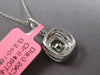 .75CT WHITE & FANCY GREEN DIAMOND 18KT WHITE GOLD PRINCESS & ROUND HALO PENDANT