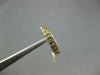 ESTATE .45CT DIAMOND 14K YELLOW GOLD 3D TWO ROW CLASSIC CHANNEL ANNIVERSARY RING