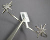 .32CT DIAMOND 14KT WHITE GOLD 3D DOUBLE SNOWFLAKE FLEXIBLE FUN BANGLE BRACELET