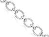 ESTATE 2.05CT DIAMOND 14K WHITE GOLD 3D OPEN OVAL LINK LOVE KNOT TENNIS BRACELET