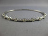 1.58CT DIAMOND 14KT WHITE GOLD CLASSIC SEMI ETERNITY CUFF TENNIS BANGLE BRACELET