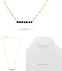 .54CT DIAMOND & AAA RUBY 14KT YELLOW GOLD CLASSIC ROUND ADJUSTABLE BAR NECKLACE