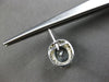 LARGE 6.33CT DIAMOND & AAA AQUAMARINE 14KT WHITE GOLD OVAL & ROUND HALO EARRINGS