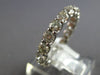 1.12CT DIAMOND 14KT WHITE GOLD 3D SHARED PRONG ETERNITY WEDDING ANNIVERSARY RING
