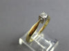 ESTATE .15CT DIAMOND 14K 2 TONE GOLD 3D CLASSIC SOLITAIRE ENGAGEMENT RING #28007