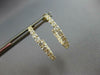 ESTATE 1.50CT DIAMOND 14KT YELLOW GOLD CLASSIC INSIDE OUT HOOP HANGING EARRINGS