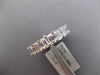 LARGE 4.08CT DIAMOND 18KT WHITE GOLD EMERALD CUT SHARED PRONG ANNIVERSARY RING